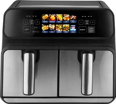 Immagine prodotto di ProfiCook® Friggitrice ad aria calda XXL a 2 camere | Friggitrice ad aria calda 8L a doppia camera | senza olio né grassi | Friggitrice ad aria con display a colori | PC FR 1287 H