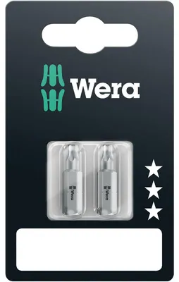 Image de Embout Wera Torx 20 longueur 25mm 1 / 4 pouce 6 pans C6,3 dur carte avec 2 pces 867 / 1 Z SB - 5073314001