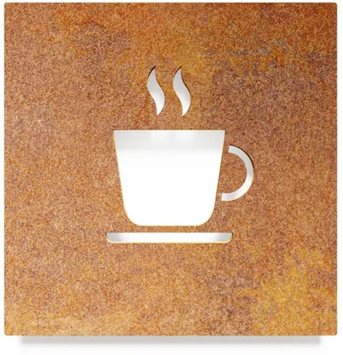 Image de Solidchoice - Panneau d'avertissement vintage pour café - Design rétro