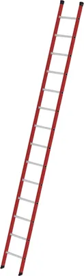 Produktbild von Sprossen-Anlegeleiter GFK/Alu ohne Traverse 14 Sprossen