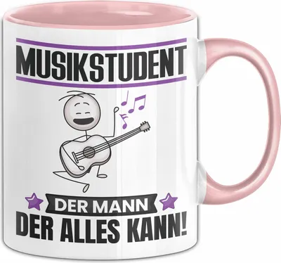 Produktbild von Musikstudent Tasse Geschenk für Musikstudent Der Mann Der Alles Kann Geschenkidee zum Geburtstag (Rosa)