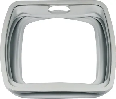 A washing machine door seal on a white background.