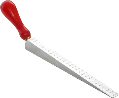 Produktbild von rabo Messkeil Leichtmetall mit Holzgriff, 0,5-27mm