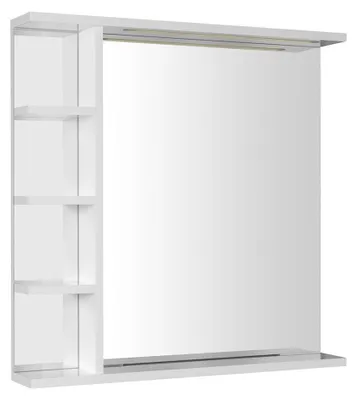 Produktbild von Aqualine KORIN STRIP Spiegel mit LED Beleuchtung und Ablagen 70x70x12cm