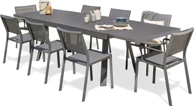 Produktbild von 8-Sitzer-Garten-Essgruppe, Aluminium