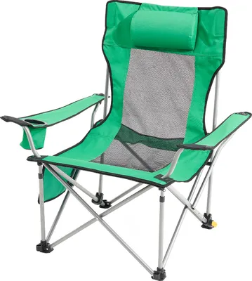 Produktbild von VEVOR Campingstuhl 150 kg, Campingliege, 4-fach belastbarer Gartenstuhl mit Fußstütze, Getränkehalter, Seitentasche und Kopfstütze, Klappstuhl für Camping, Angeln und Outdoor-Aktivitäten, Grün
