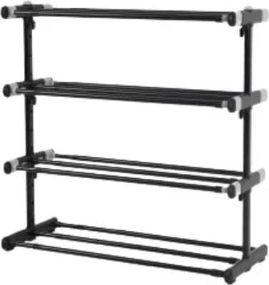 Produktbild von Famanu Schuhregal mit 4 Ablagen - Ausziehbar und verstellbar - 20 Paar