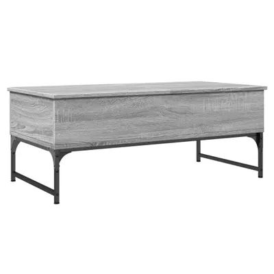 Produktbild von Couchtisch Grau Sonoma 100x50x40 cm Holzwerkstoff und Metall