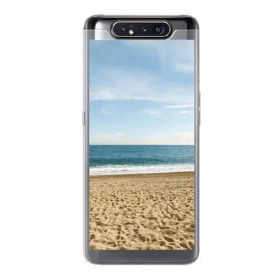 Produktbild von MuchoWow® Handyhülle Schutzhülle Hülle für Samsung Galaxy A80 Strand - Sand - Meer Silikon Softcase Handy Hülle - Schutzdeckel