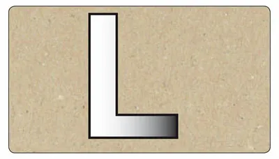 Produktbild von Spiegelornamente Grobuchstabe L