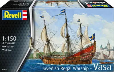 Produktbild von Revell Swedish Regal Ship VASA, Modell eines Segelschiffs, Montagesatz, 1:150, VASA, Kunststoff, Obere Mittelstufe