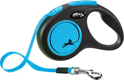 Produktbild von flexi New NEON, Gurt, S: 5 m, neonblau