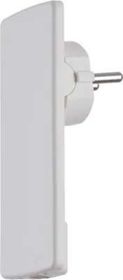 Immagine prodotto di EVOline Plug Spina Schuko, alta solo 5 mm quando è inserita, plastica bianca