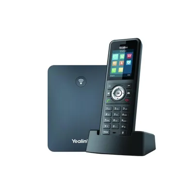 Produktbild von Yealink W79P, IP-Mobiltelefon, Schwarz, Kabelloses Mobilteil, Tisch/Wand, 50 m, 300 m