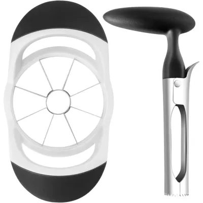 Productafbeelding van Appelschaaf- en ontkorrelset, zwart, 2 stuks