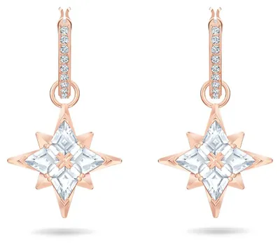 Produktbild von Swarovski Ohrringe 5494337/5515984 Symbolic Star, weiss, Rosé vergoldet