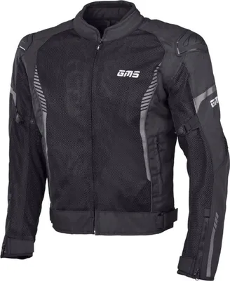 Produktbild von GMS Samu Mesh Motorrad Textiljacke Farbe: Schwarz, Grösse: 3XL