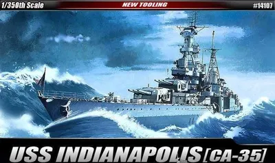 Produktbild von Modellbausatz Schiff 14107 – USS CA-35 INDIANAPOLIS (1:350)