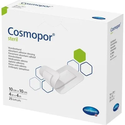 Obrázek produktu pro Hartmann Cosmopor® Sterilní obvaz na rány - 25 kusů - 10 x 10 cm | balení (25 kusů)