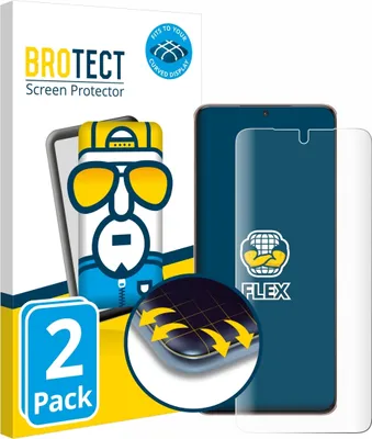 Produktbild von 2x BROTECT Fullscreen Schutzfolie für Samsung Galaxy S21 Ultra 5G Displayschutz Folie Fullcover Klar Transparent