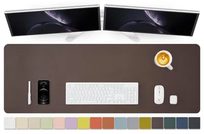 Immagine prodotto di Tappetino per scrivania in PU, dimensioni 120 x 43 cm, antiscivolo, impermeabile