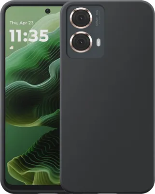 Produktbild von Geeignet für Motorola Moto G35 Phone Case Flexible Silikon TPU Case - Flexible Back Cover Case Silikon TPU - Schwarz - Smartphonics