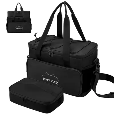 Isolierte Kühltasche 16 l + 5 l, wasserdicht, schwarz