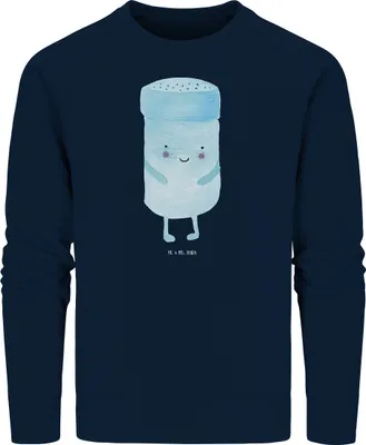Produktbild von Mr. & Mrs. Panda Rundhals Pullover Beste Freunde Salz Größe XS - French Navy - Geschenk, Pulli, Sweater, Lustige Sprüche, Bio Baumwoll, Sweatshirt, Fehlende Keywords