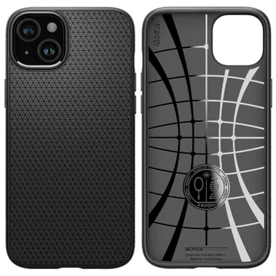Produktbild von Spigen ACS06790, Cover, Apple, iPhone 15, 15,5 cm (6.1"), Schwarz