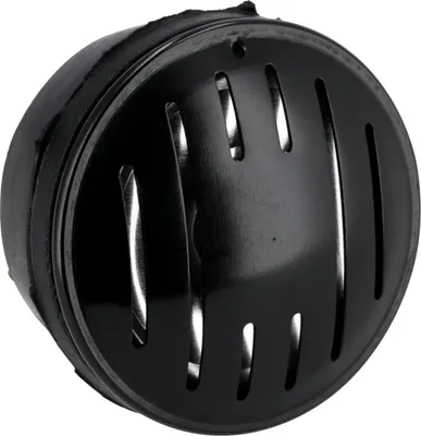 Image de corne 6V+12V avec lunette en aluminium, anodisé noir - pour Simson KR51/1 Schwalbe, KR51/2 Schwalbe, SR4-1 Sparrow, SR4-2 Star, SR4-3 Sparrowhawk, SR4
