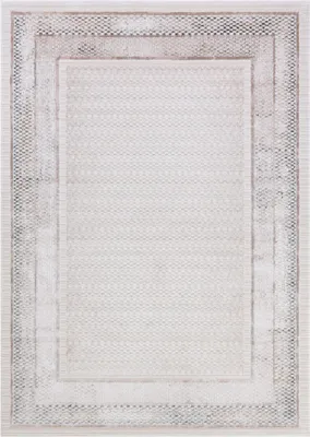 Produktbild von Kurzflor Vintage Teppich - Mazovia Beige Teppich für Wohnzimmer, Schlafzimmer gut für Fußbodenheizung - 120x170 cm