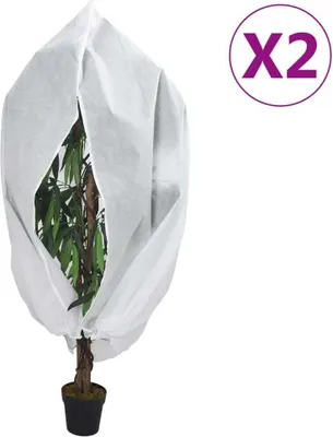 Obrázok produktu pre Flísové kryty na rastliny so zipsom 2 ks 70 g/m² 3,93x3 m