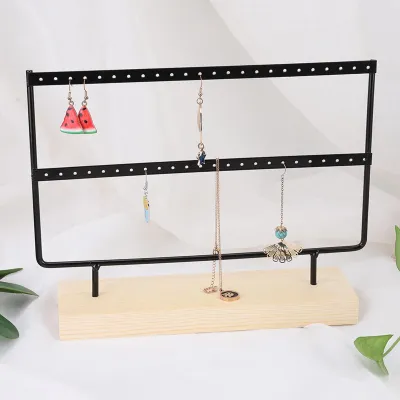 Obrázek produktu pro 48 otvorů Kovové šperky Rack Náušnice Náhrdelník Display Stand Hanger Storage Organizer