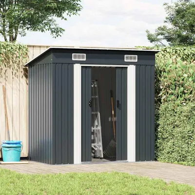 Productafbeelding van vidaXL Tuinhuizen, antracietkleurig, staal