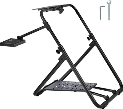Produktbild von Lenkradständer 600-830mm - Gamesitz 0-40° - Stahlrahmen Rennsimulator - Rennspiele - Logitech Thrustmaster Fanatec Hori und Mad Catz - Racing Sitz