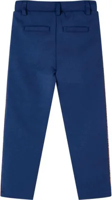 Image de vidaXL Pantalon enfant avec cordon de serrage bleu marine 116