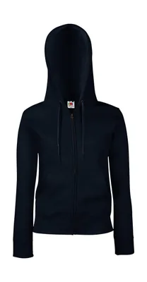 Produktbild von Fruit of the Loom Damen Premium Sweat Jacke Kapuzenpullover Hoodie, Größe:S (10), Farbe:Deep Navy