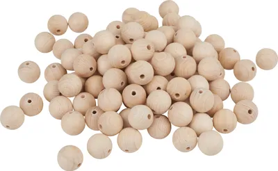 Produktbild von VBS Holzkugeln durchgebohrt "Ø 20 mm" 100 Stück