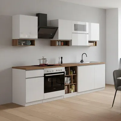 Immagine prodotto di Attiko - Cucina, Bianco Lucido, un Cassetto, Elettrodomestici non inclusi, Italy