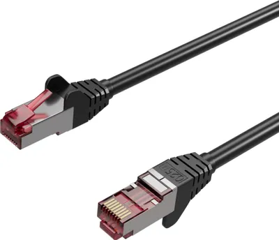 Produktbild von Patchkabel cat6A S/FTP PIMF Halogenfrei sw 15m