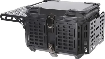 Productafbeelding van Motorkoffer, waterdicht ontwerp, snelsluiting, zwarte behuizing, 55 liter