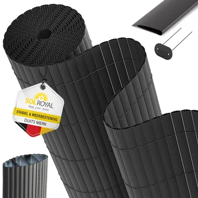 Produktbild von Solidchoice – Sichtschutzwand aus PVC, 120 x 300 cm, mit Dreifachverstärkung