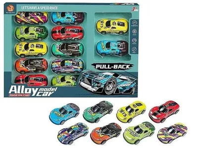 Obrázok produktu pre Sada 12 kovových autíčok 8,6 cm – ADAR