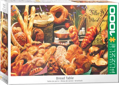 Obrázok produktu pre 1000-dielne puzzle - Puzzle - Lahodné chleby pekárska pýcha + puzzle príslušenstvo