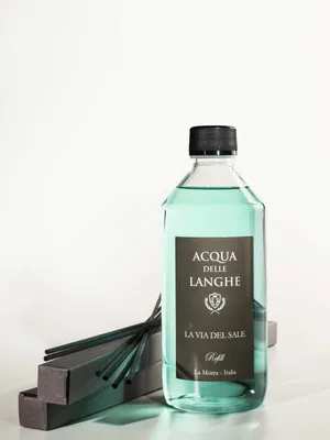 Immagine prodotto di Acqua delle Langhe - La Via del - Ricarica per profumo per la casa - Diffusore di aromi con bastoncini - 500 ml - Diffusore di aromi a bastoncini