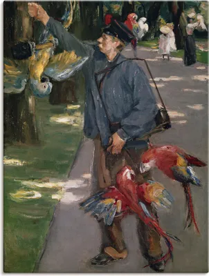 Produktbild von ARTland Leinwandbild Der Papageienmann. 1901/1902 Größe: 90x120 cm