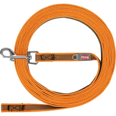 Produktbild von TRIXIE Schleppleine, gummiert - orange - 15 m/15 mm