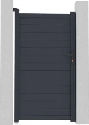 Produktbild von Gartentor aus Aluminium "Marc" - 101,2 x 180,9 cm - Grau