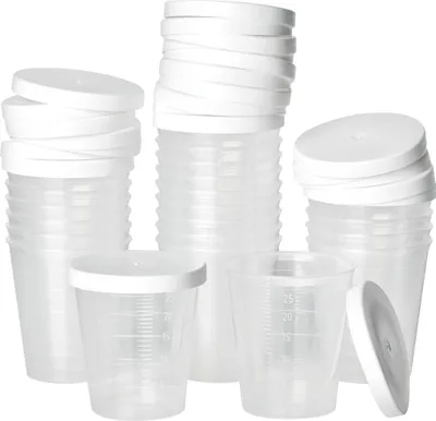 Produktbild von VBS Mini-Becher mit Deckel, 30 ml, 24 Stück
