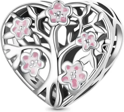 Produktbild von Gnoce Charm Herz mit Blüte HVC245
